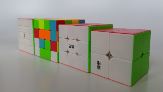 A series of cubes by a Moyu company